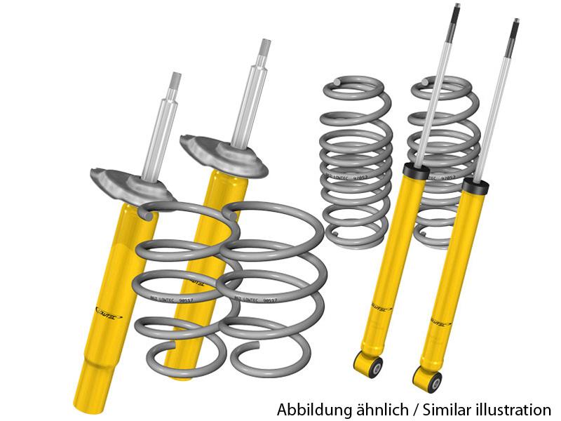 LOWTEC Sportfahrwerk VOLKSWAGEN Golf VII Limo AU  1,0-1,6  (Mehrlenker-HA ) Federbein VA 55mm 08.12- | VA:45 HA: 45