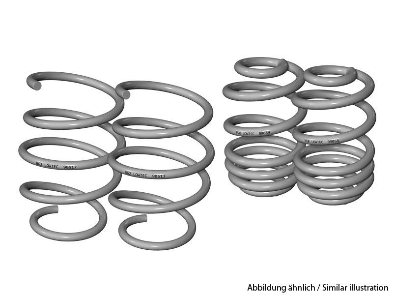 LOWTEC Sportfedern AUDI A3 8L  B VA 976 kg->, D 09.96-04.03 | VA:50 HA: 40